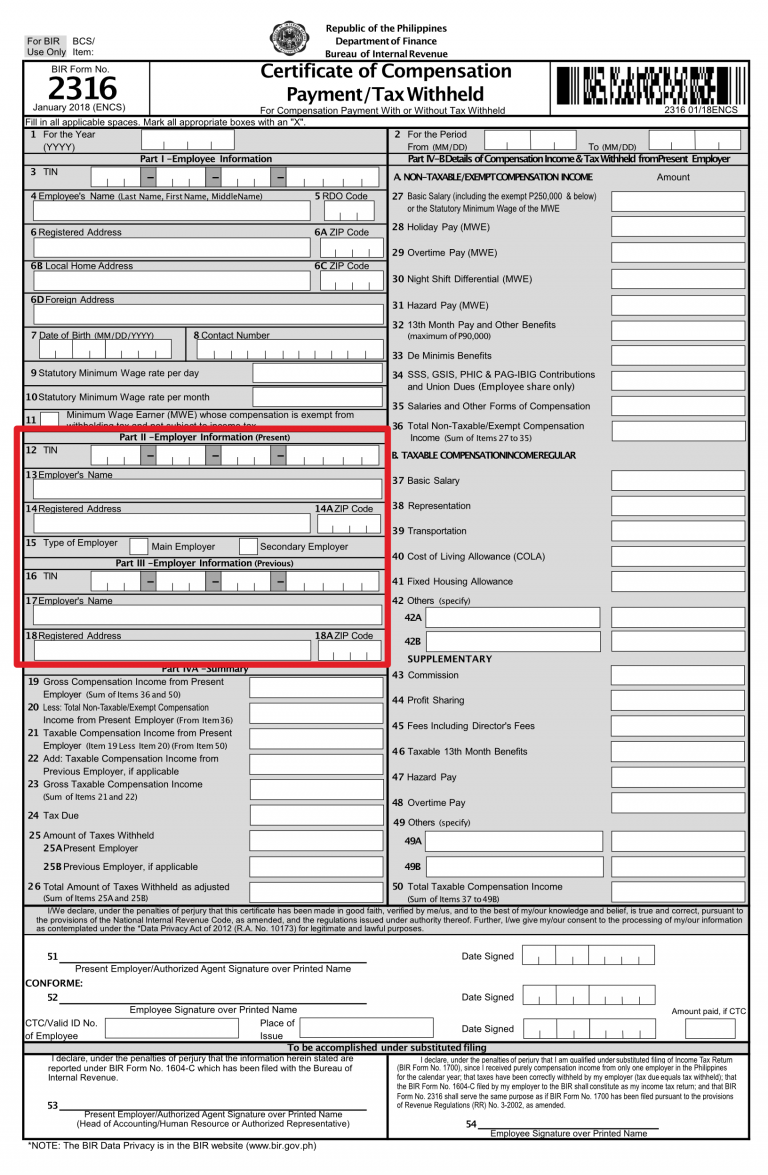 Ultimate Guide on How to Fill Out BIR Form 2316 - FullSuite