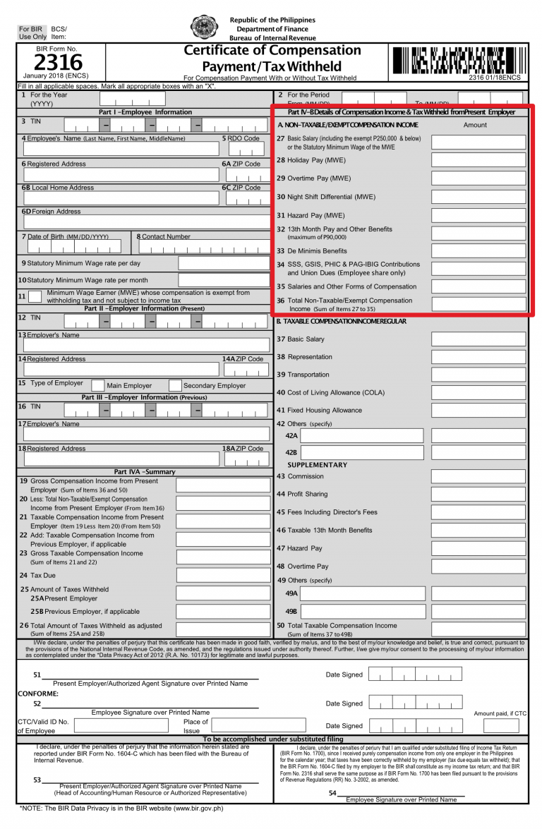 Ultimate Guide on How to Fill Out BIR Form 2316 - FullSuite